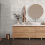 Arnava White Bathroom Wall
