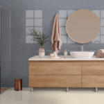 S & P Grey 2x2 Full Body Bathroom Wall
